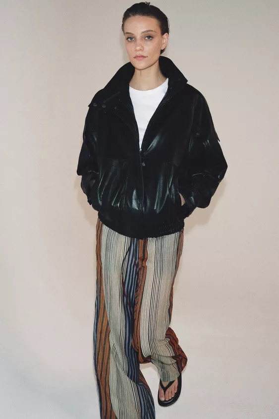 ZW COLLECTION STRIPED PAJAMA PANTS | Zara US