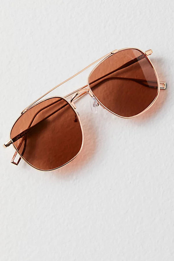 Georgiana Aviator Sunglasses | Free People (Global - UK&FR Excluded)