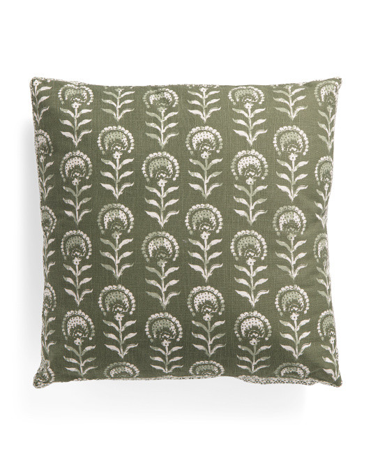 22x22 Block Print Pillow | TJ Maxx