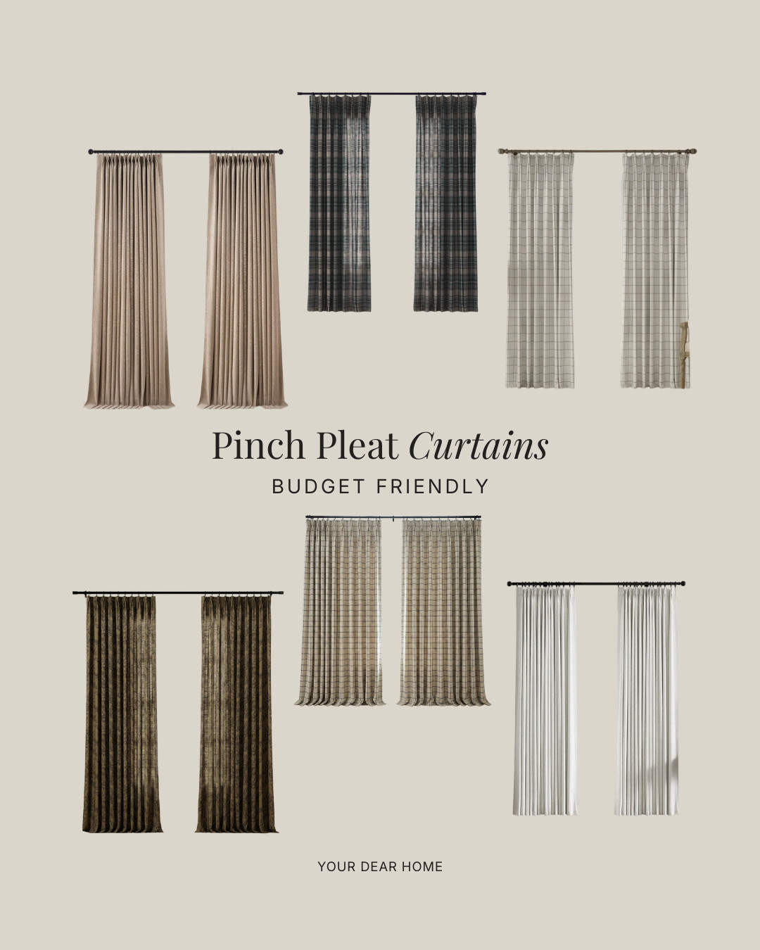 Pinch pleat curtains are one of my favorite ways to make a room feel instantly custom. When they’re hung high, wide, and full, everything else in the space suddenly looks more elevated and intentional. 

 #LTKHome