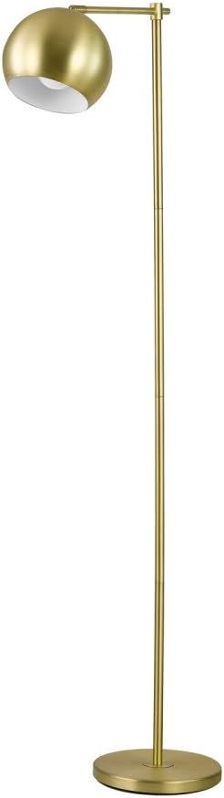 Globe Electric 12915 Molly 60" Floor Lamp, Gold, Satin Finish, In-Line On-Off Switch | Amazon (US)