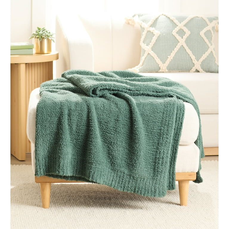 Better Homes & Gardens Cozy Knit Throw, Green Ash, 50x72" - Walmart.com | Walmart (US)