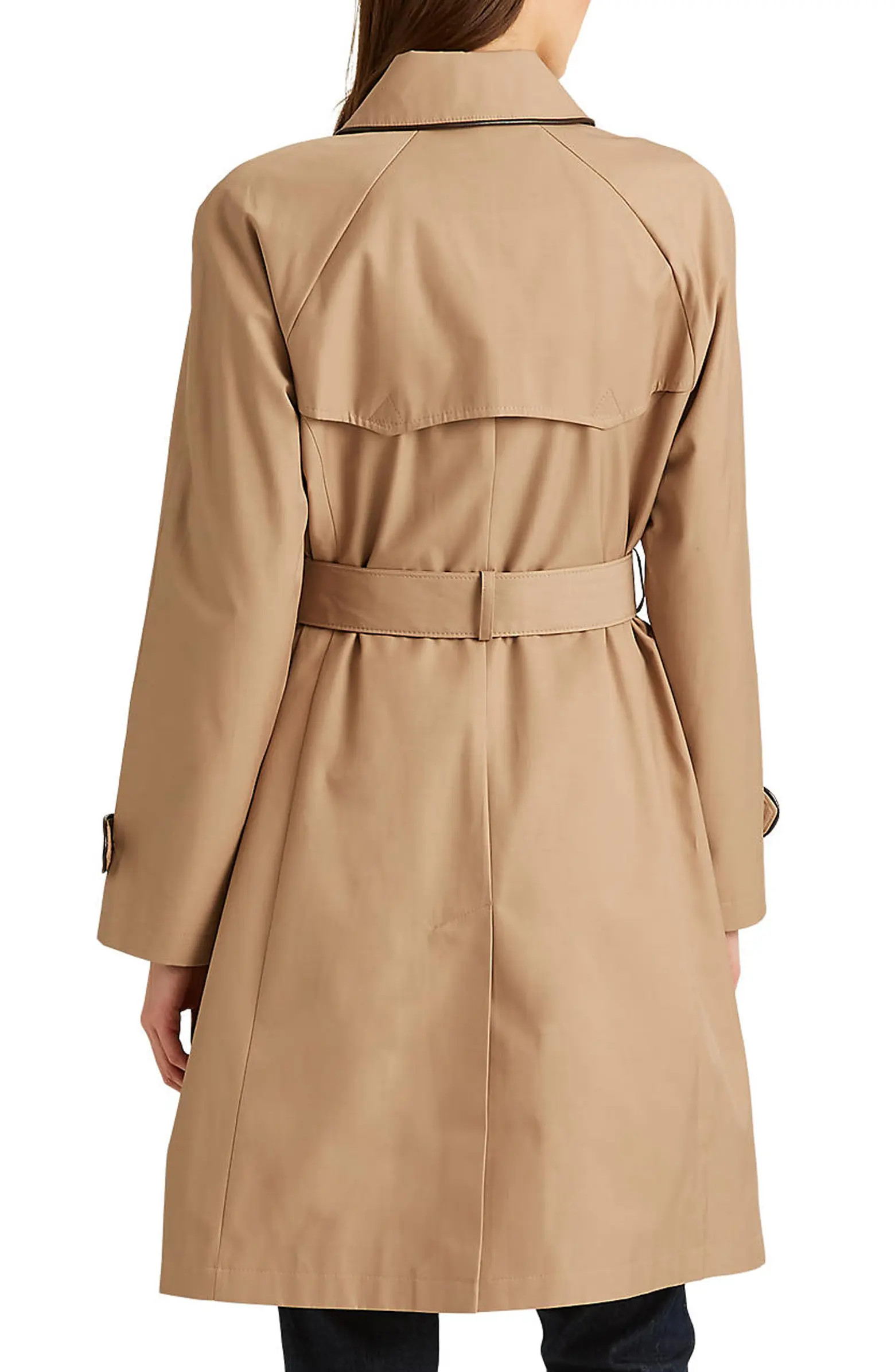 Water Repellent Cotton Blend Belted Trench Coat | Nordstrom
