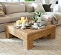 Cardiff Square Woven Coffee Table | Pottery Barn (US)