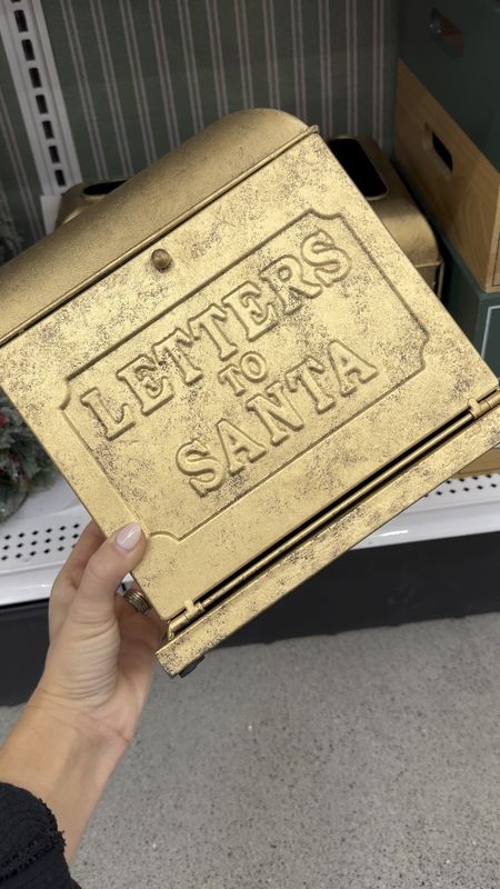 the prettiest gold Santa mailbox 💫🎅🏼

#LTKHoliday #LTKHolidaySale #LTKSeasonal