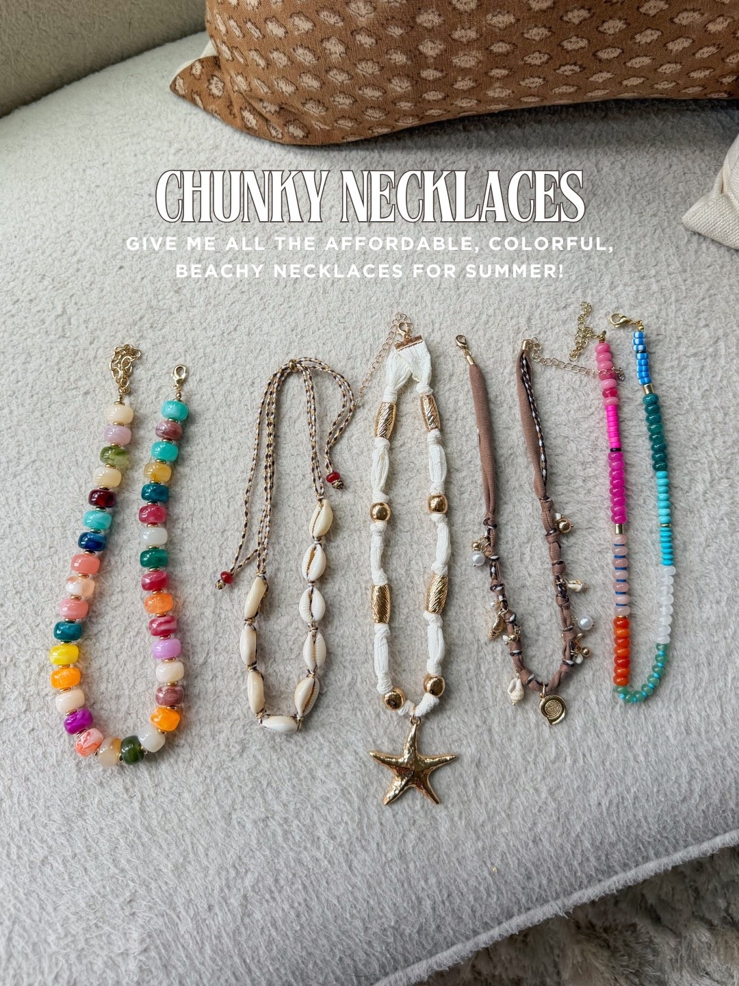 Chunky Necklaces are the IT jewelry trend for this summer! I’ve found so many that I love and rotate through outfits!

#LTKgrwm #LTKSeasonal
