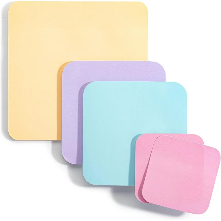 Mr. Pen- Sticky Note Set, 4 Pads, 120 Sheets, Assorted Sizes | Walmart (US)
