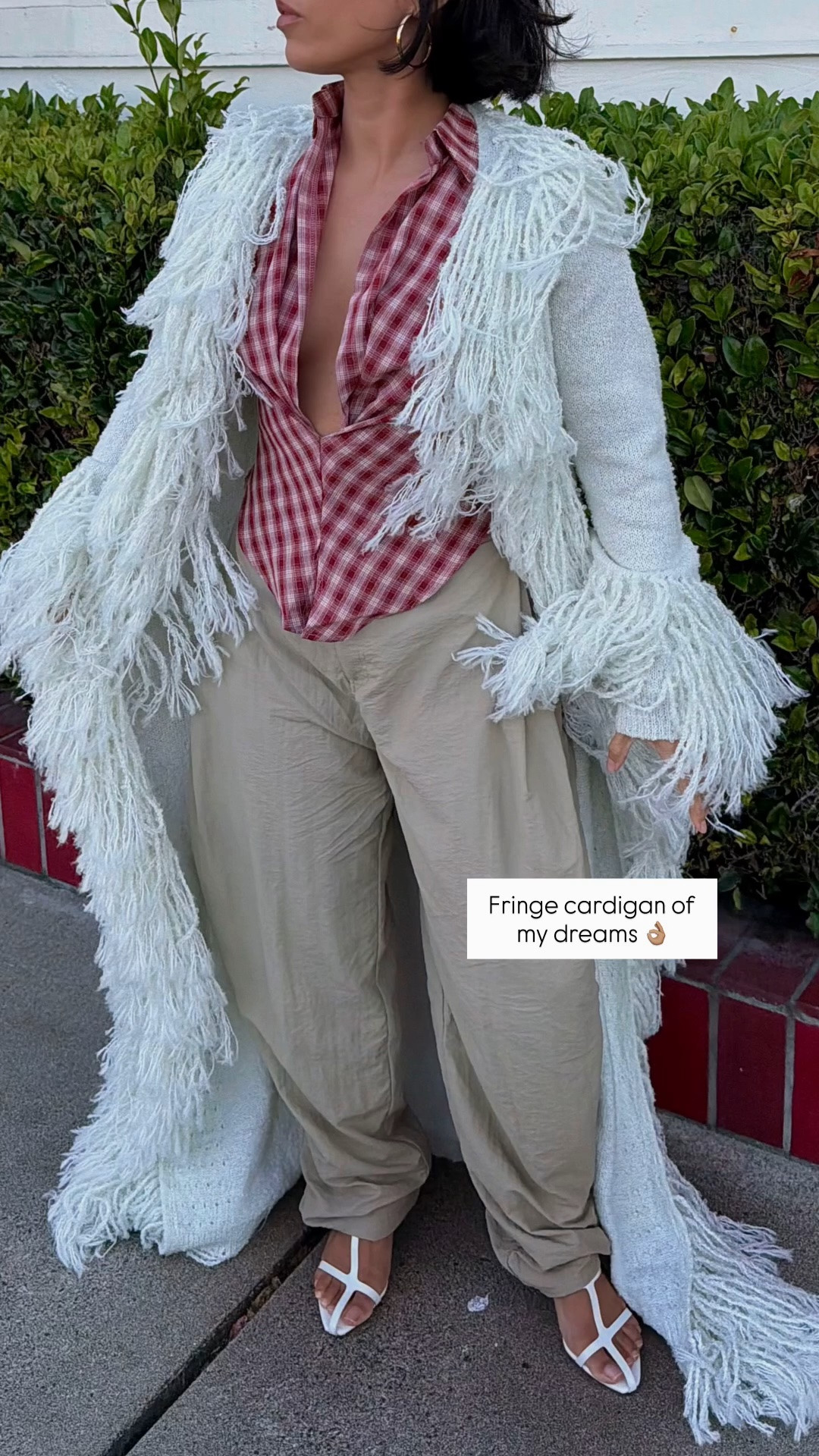 Fringe cardigan