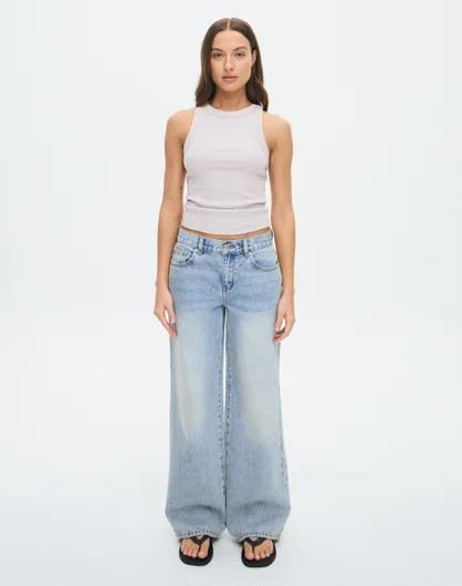Low Rise Wide Leg Jean | Glassons (Australia)