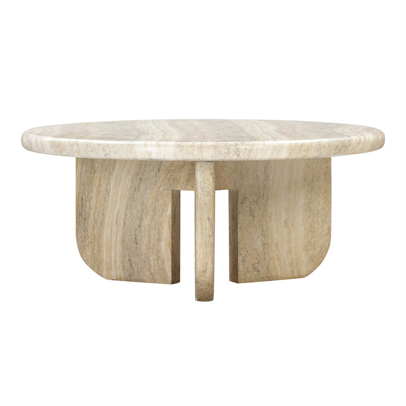 Patrizia Concrete Round Coffee Table | Homesquare