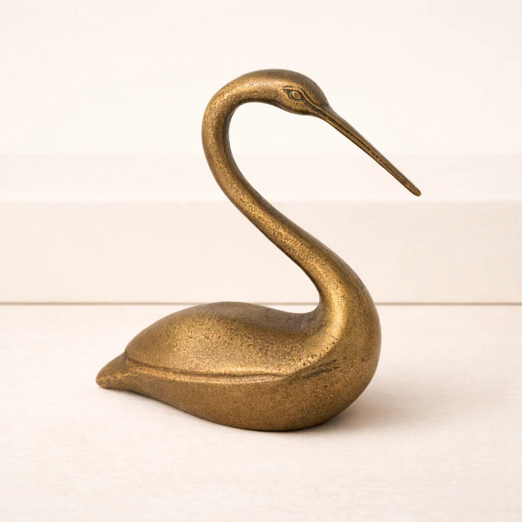 Antique Inspired Aluminum Bird Statue | By Luxe B Co. | luxe bCO