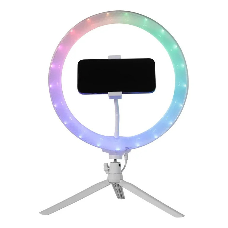 Vivitar 12" Full Color 3D Ring Light with Tripod and Adjustable Ball Head, Black - Walmart.com | Walmart (US)