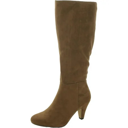 Bella Vita Womens Corinne Faux Suede Round Toe Knee-High Boots | Walmart (US)