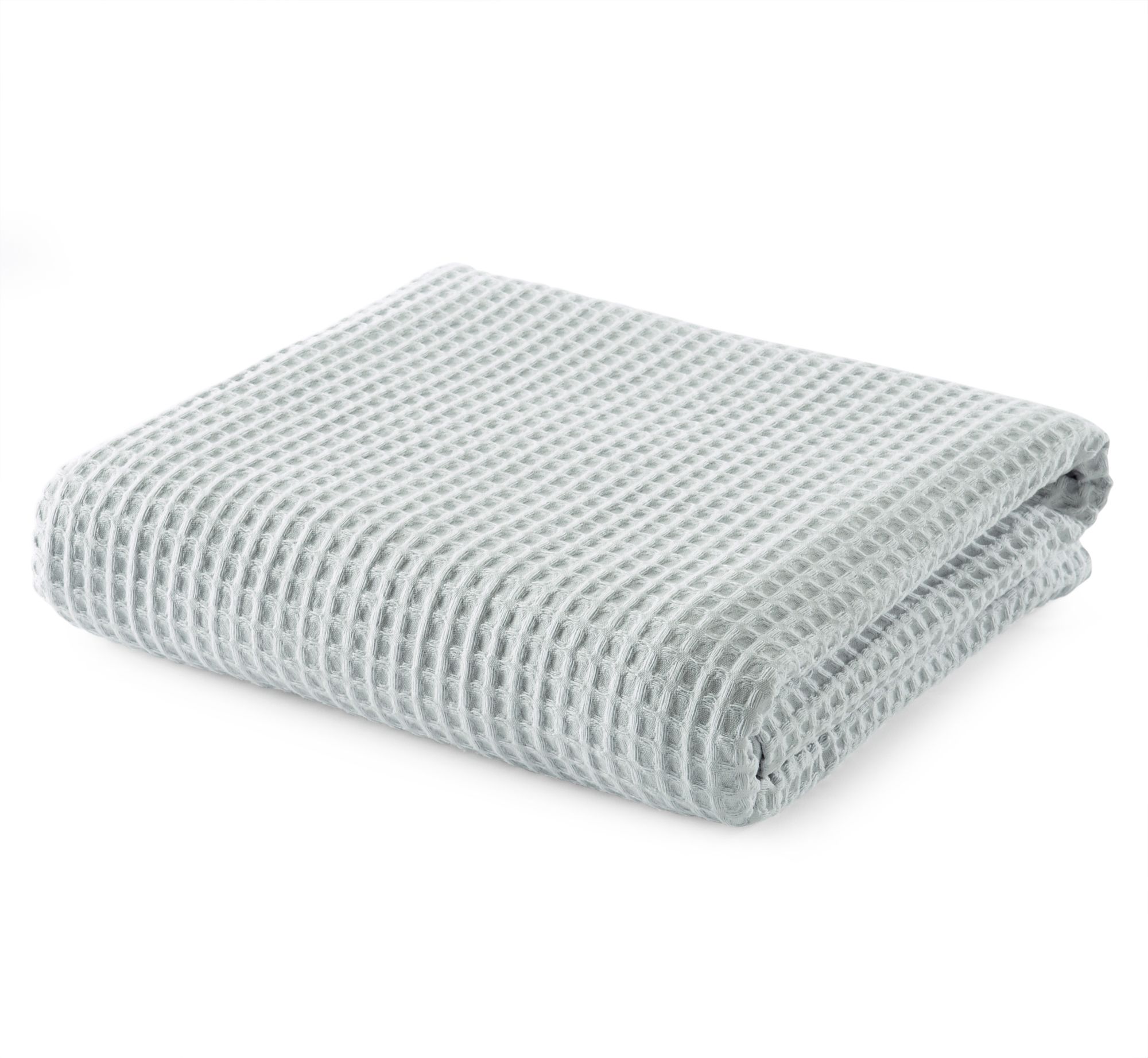 Great Bay Home Cotton Super Soft All-Season Waffle Weave Knit Blanket  (King, Pale Blue) | Walmart (US)