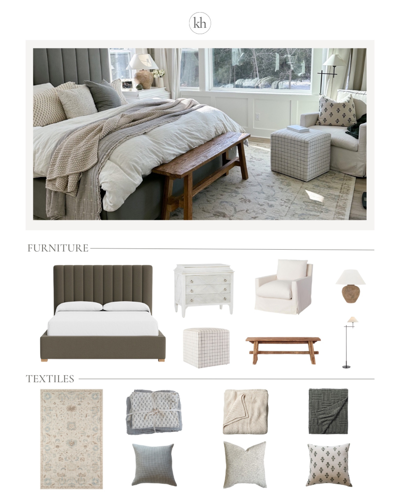 Master bedroom refresh! Shop the entire look below! 

You all went crazy for this new rug! The price is incredible and it feels and looks designer! Hurry before it sells out again!
9x12 for $649
7x9 for $285

Bedroom, home decor, bedding, furniture, lamp, accent chair, nightstand, bench, cube, area rug, chunky knit blanket, coverlet and shams, throw blanket, throw pillows, pillow covers 

#LTKFind #LTKhome #LTKstyletip