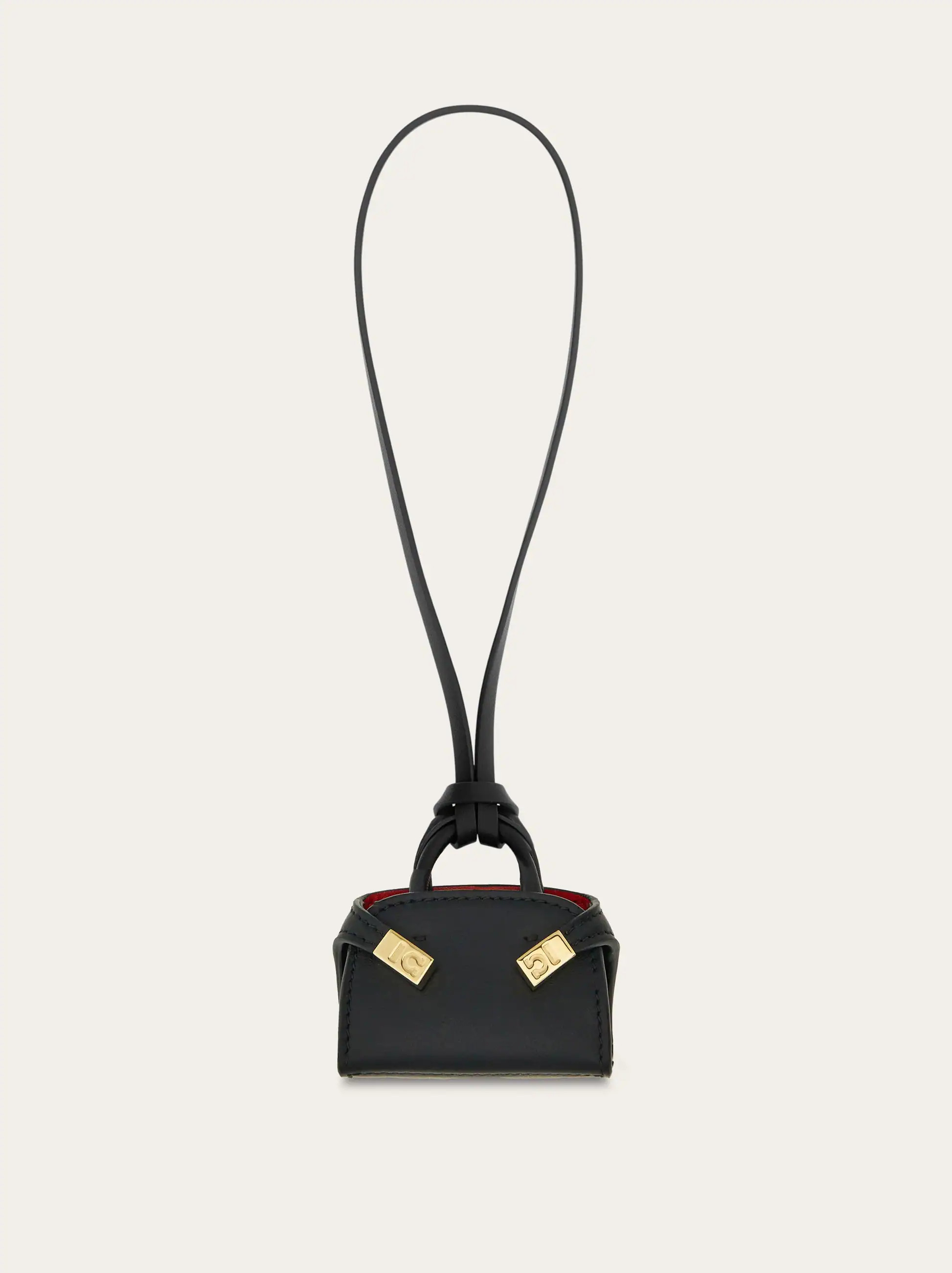Ferragamo Women Hug mini charm Black | Ferragamo