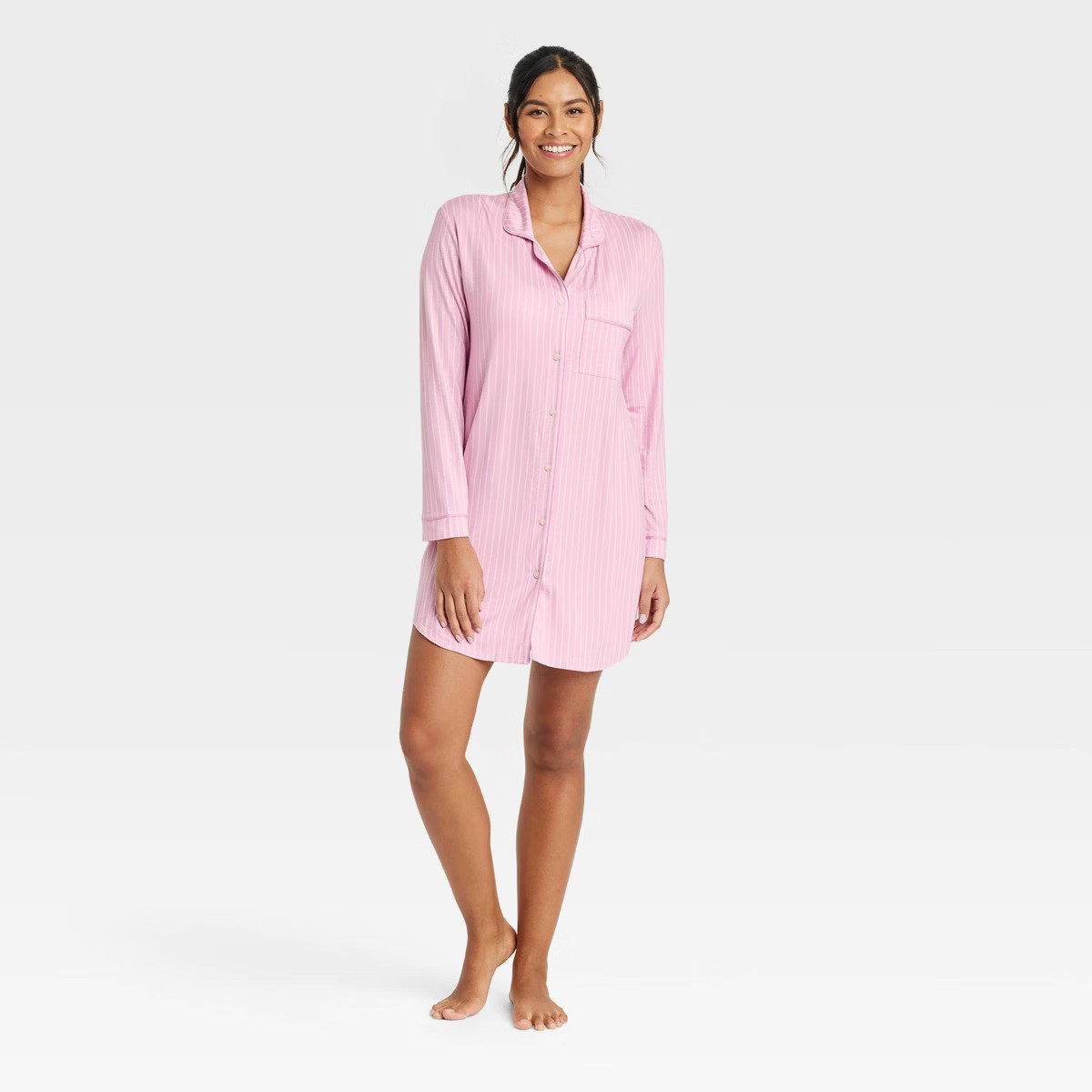 Women's Beautifully Soft Notch Collar NightGown - Stars Above™ | Target