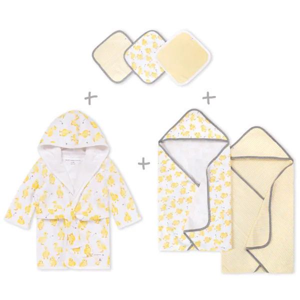Little Ducks Organic Cotton Baby Bath Bundle | Burts Bees Baby