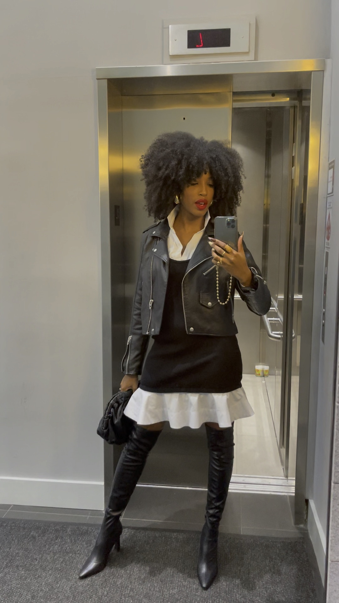 A great night out outfit for a weekday dinner and drinks situation or a sexy Saturday brunch! Obsessed with this sweater dress with the built in button up by Anthropologie! 

#LTKstyletip #LTKSeasonal #LTKparties