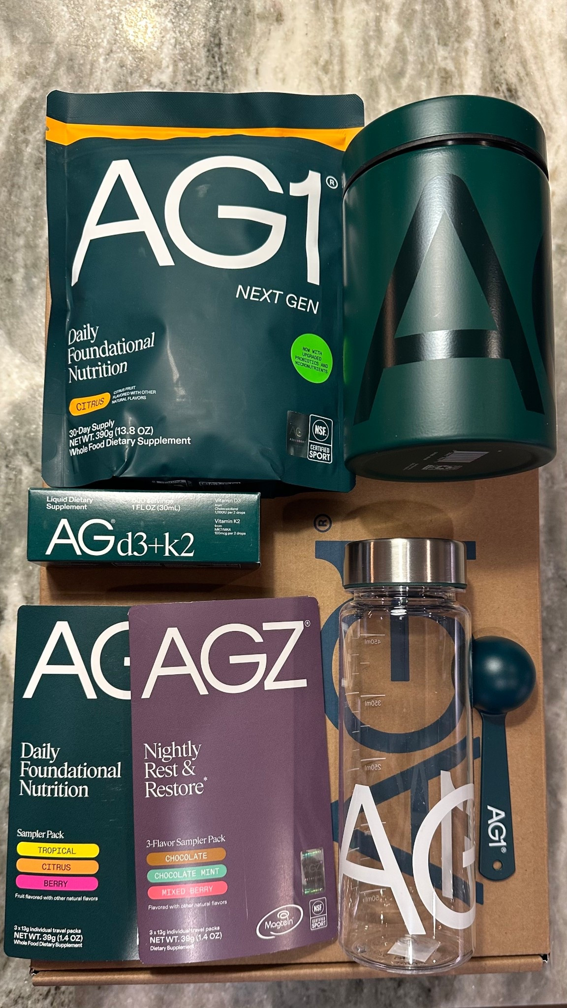 ✨Starting my 2026 health goals a little early ✨ Focusing on feeling my best from the inside out and building simple, supportive routines. I finally decided to try AG1, one daily scoop with vitamins, minerals, antioxidants, probiotics + more to support overall wellness. They’re offering a welcome kit right now for $79 so it felt like the perfect time to start. Linked here if you’ve been curious 🌿 

#LTKfitnessgoals #LTKdayinmylife #LTKmorningroutine