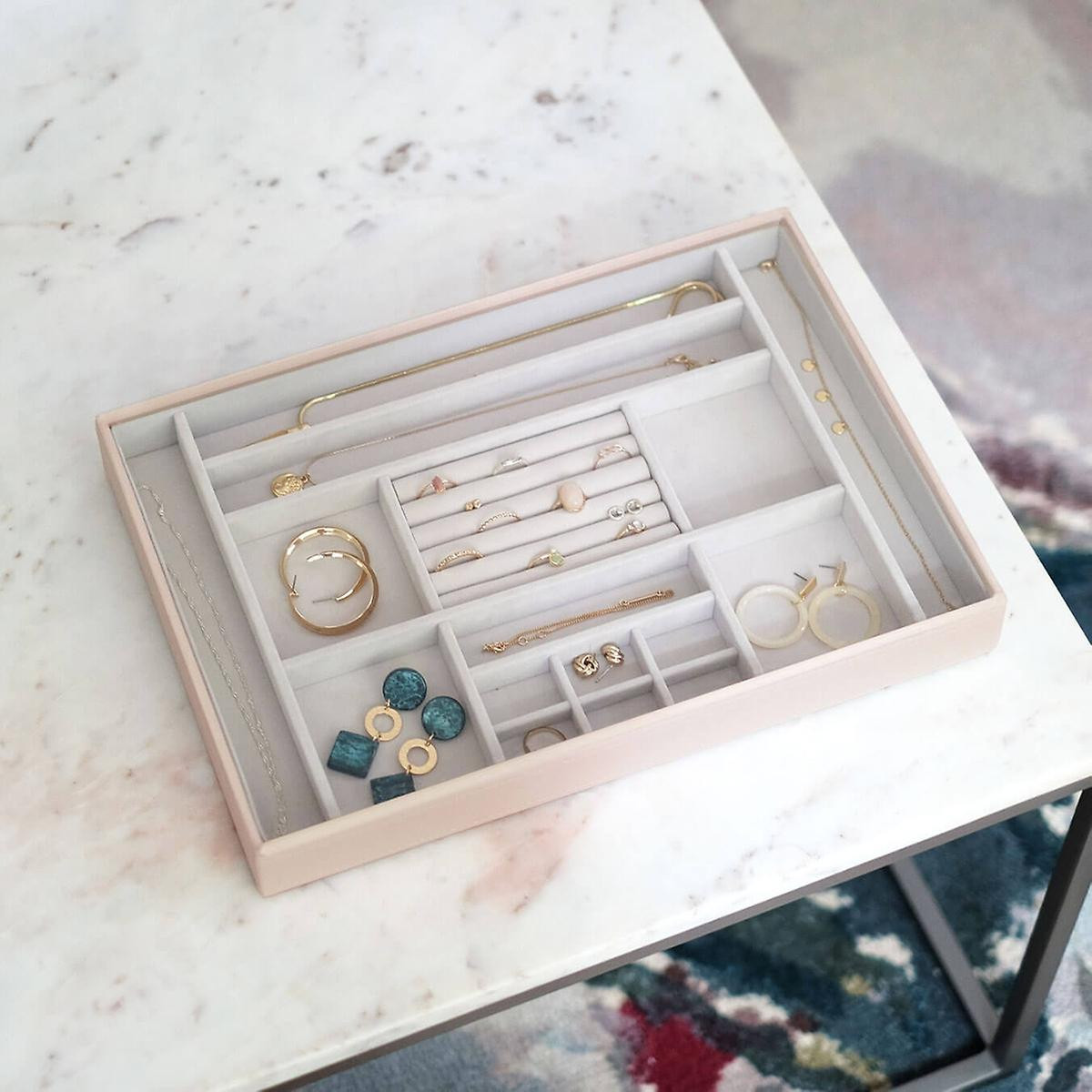 Stackers Blush Supersize Premium Stackable Jewelry Box | The Container Store
