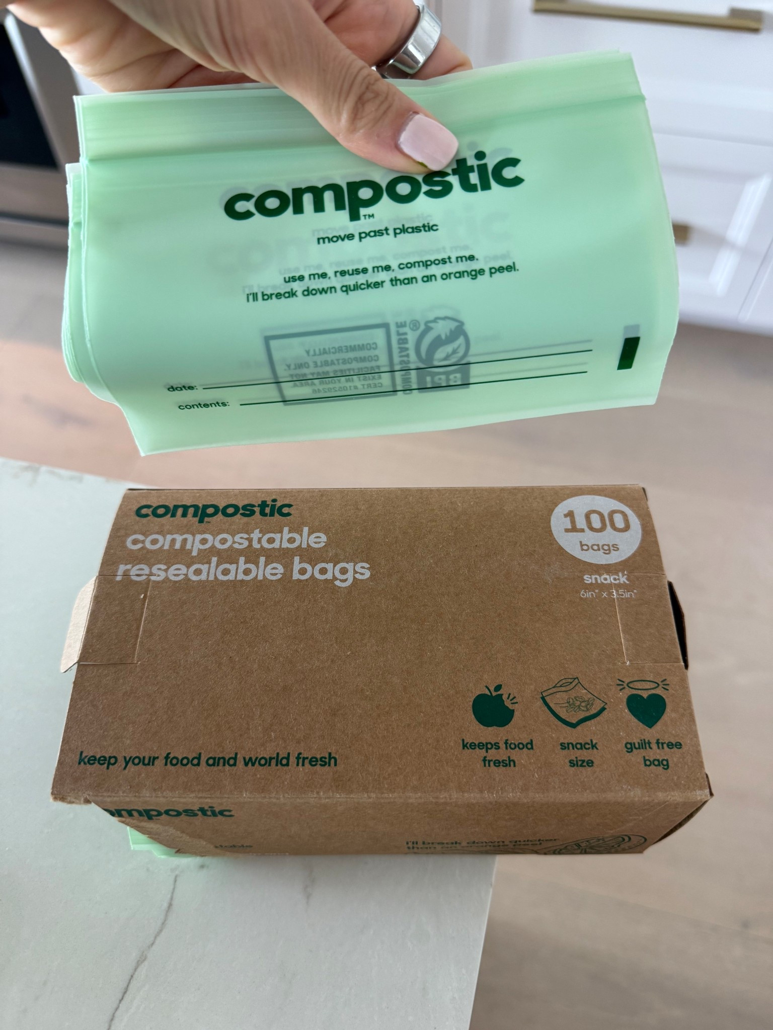 In our efforts to use less plastic in my house, I came across these comparable / reusable snack bags! LOVE!!! 