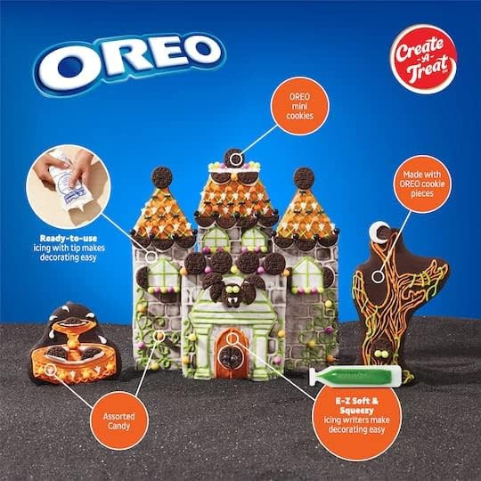 Create-A-Treat OREO Build your own Spooky Castle Cookie Kit | Amazon (US)