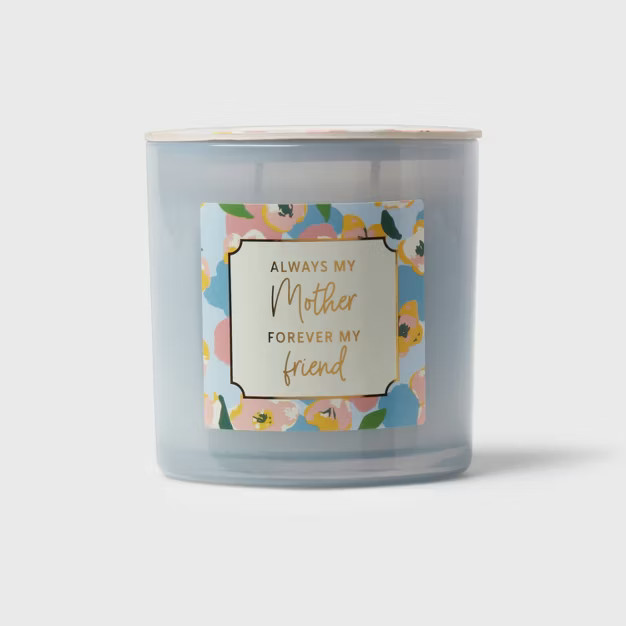 14oz Mother's Day Jar Candle Cashmere Berry 'Always My Mother...' Blue - Opalhouse™ | Target