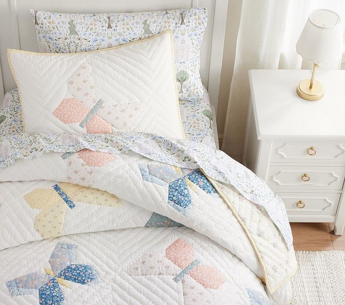 Heritage Butterfly Quilt & Shams | Pottery Barn Kids