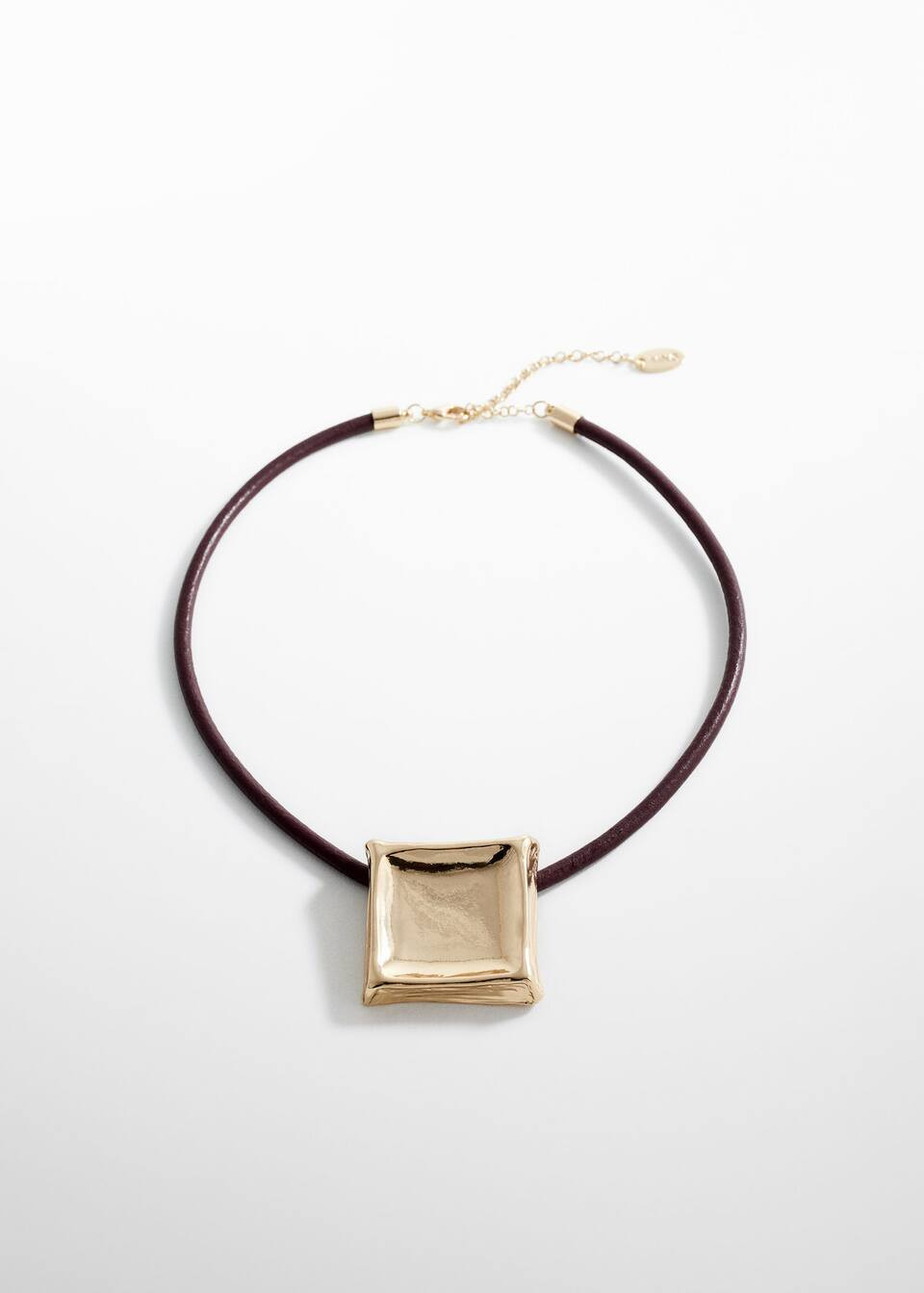 Leather cord necklace -  Women | Mango USA | MANGO (US)