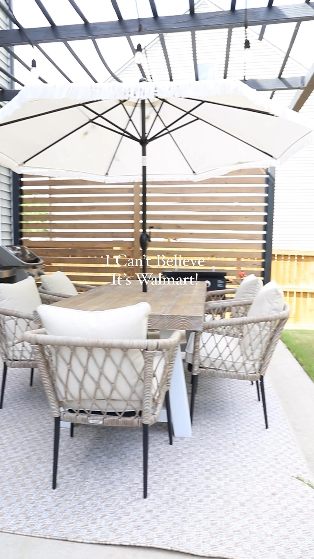 Get the prettiest patio on Walmart! Weather resistant patio chairs, outdoor patio chairs, fringe patio umbrella, fringe pool umbrella @walmart #walmartpartner #walmarthome

#LTKSeasonal #LTKHome #LTKSummerSales