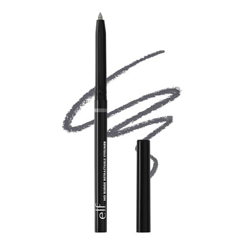 e.l.f. No Budge Retractable Eyeliner, Creamy, Ultra-Pigmented & Waterproof, Creates Bold & Defined Lines, Vegan & Cruelty-Free, Grey | Amazon (US)