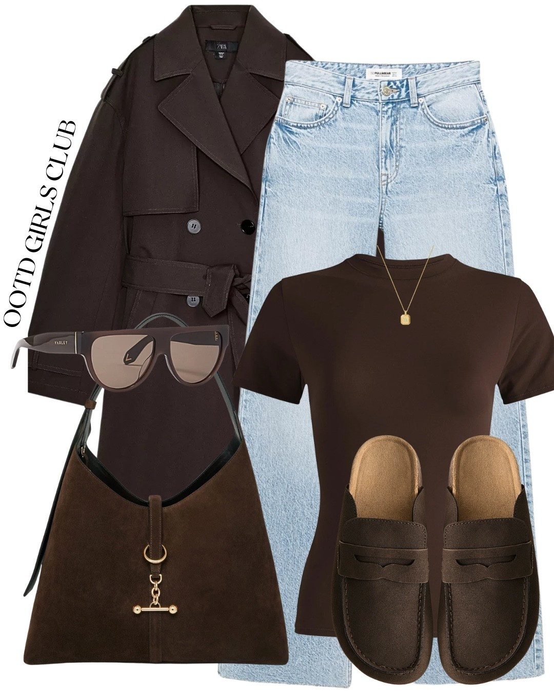 Trench coat styling - chocolate brown 

#LTKdayinmylife #LTKgrwm #LTKootd
