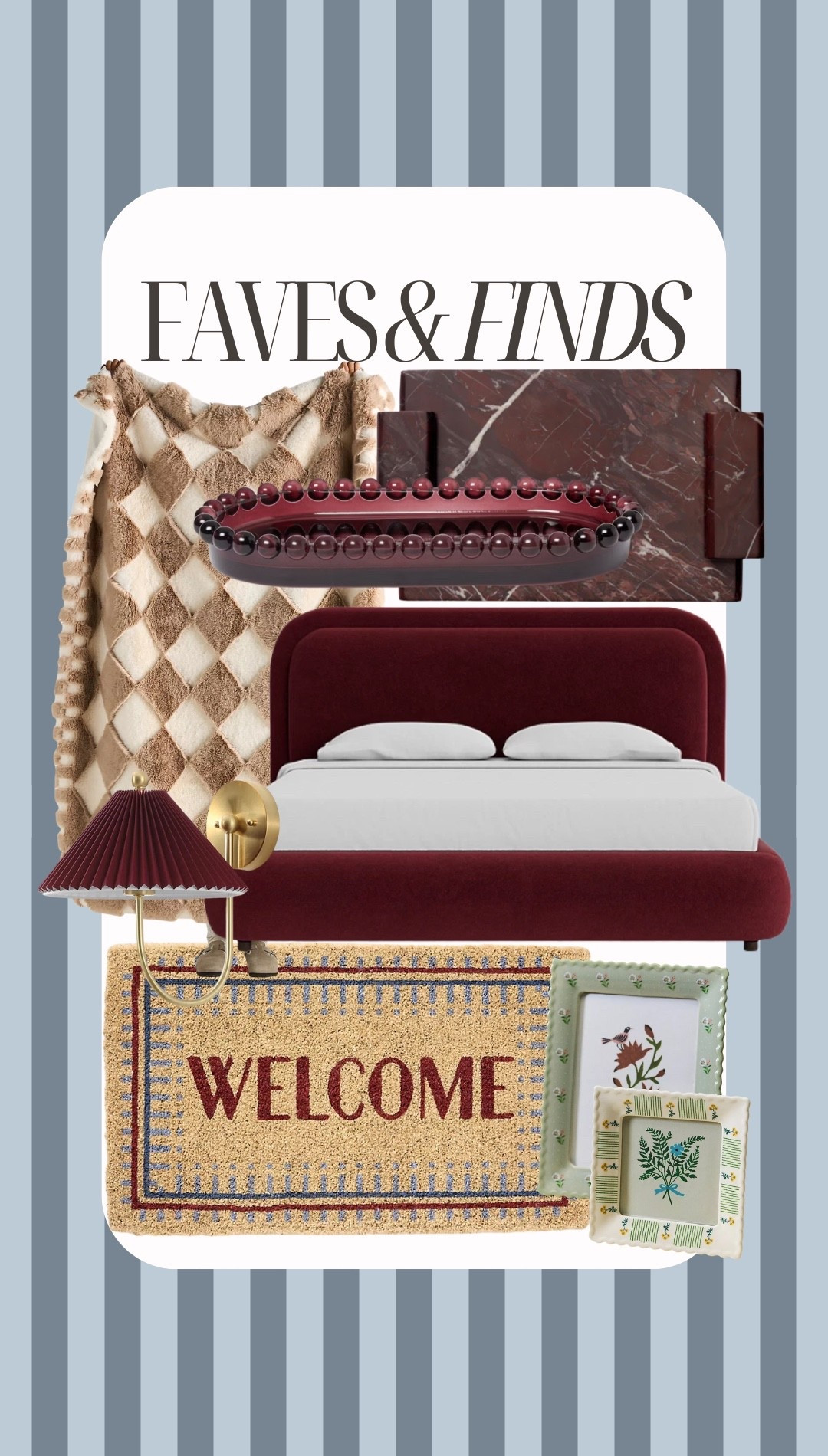 Home decor finds, burgundy home decor, bedroom furniture 

#LTKHoliday #LTKHome