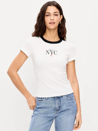 Snug Crop T-Shirt | Old Navy (CA)