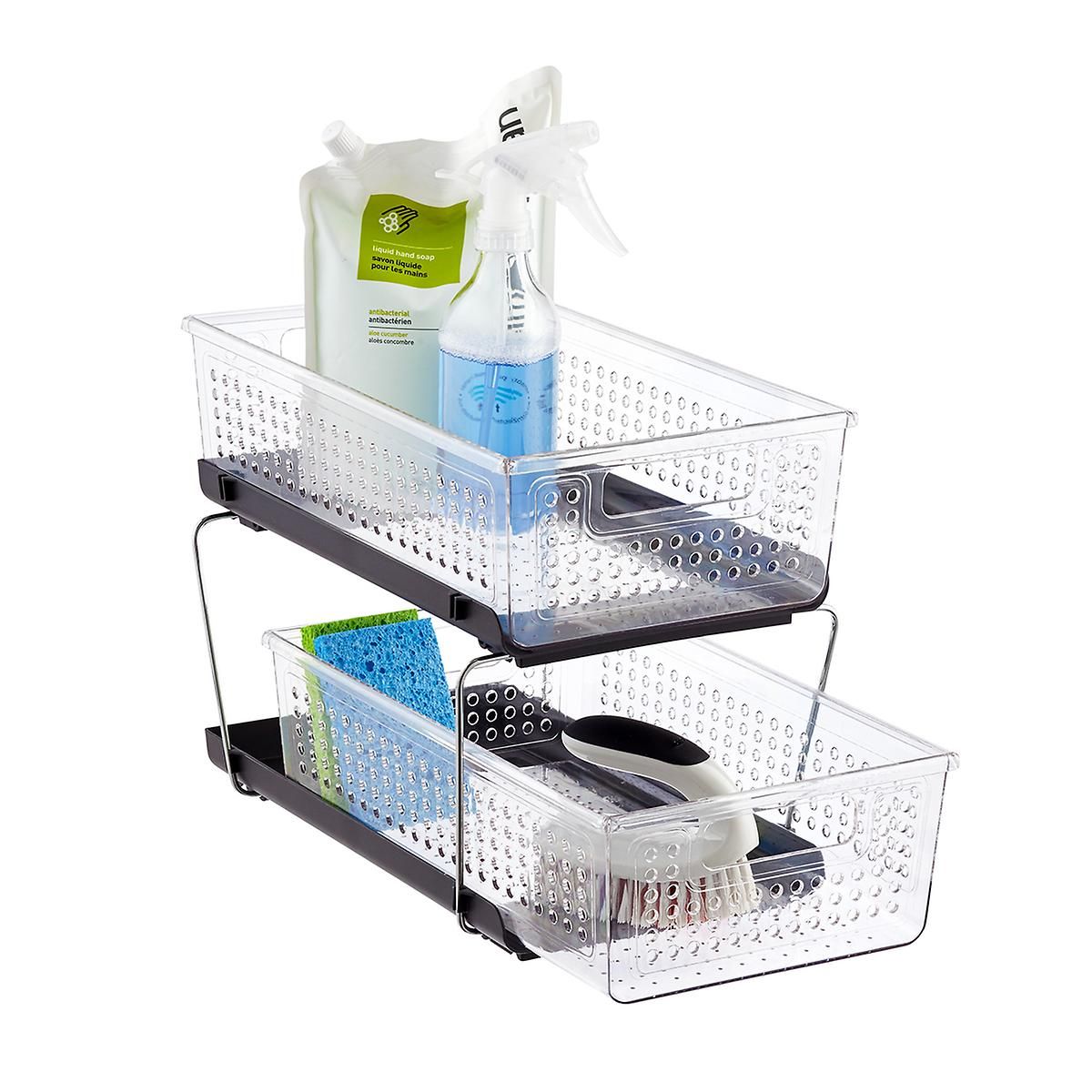 madesmart 2-Tier Divided Cabinet Organizer | The Container Store