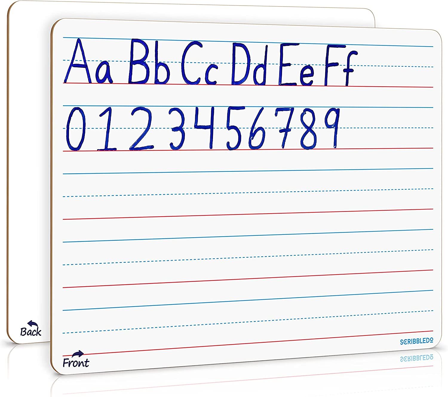 Double Sided Whiteboard Lined Dry Erase Board for Kids Ruled Writing Board Handwriting Practice f... | Amazon (US)