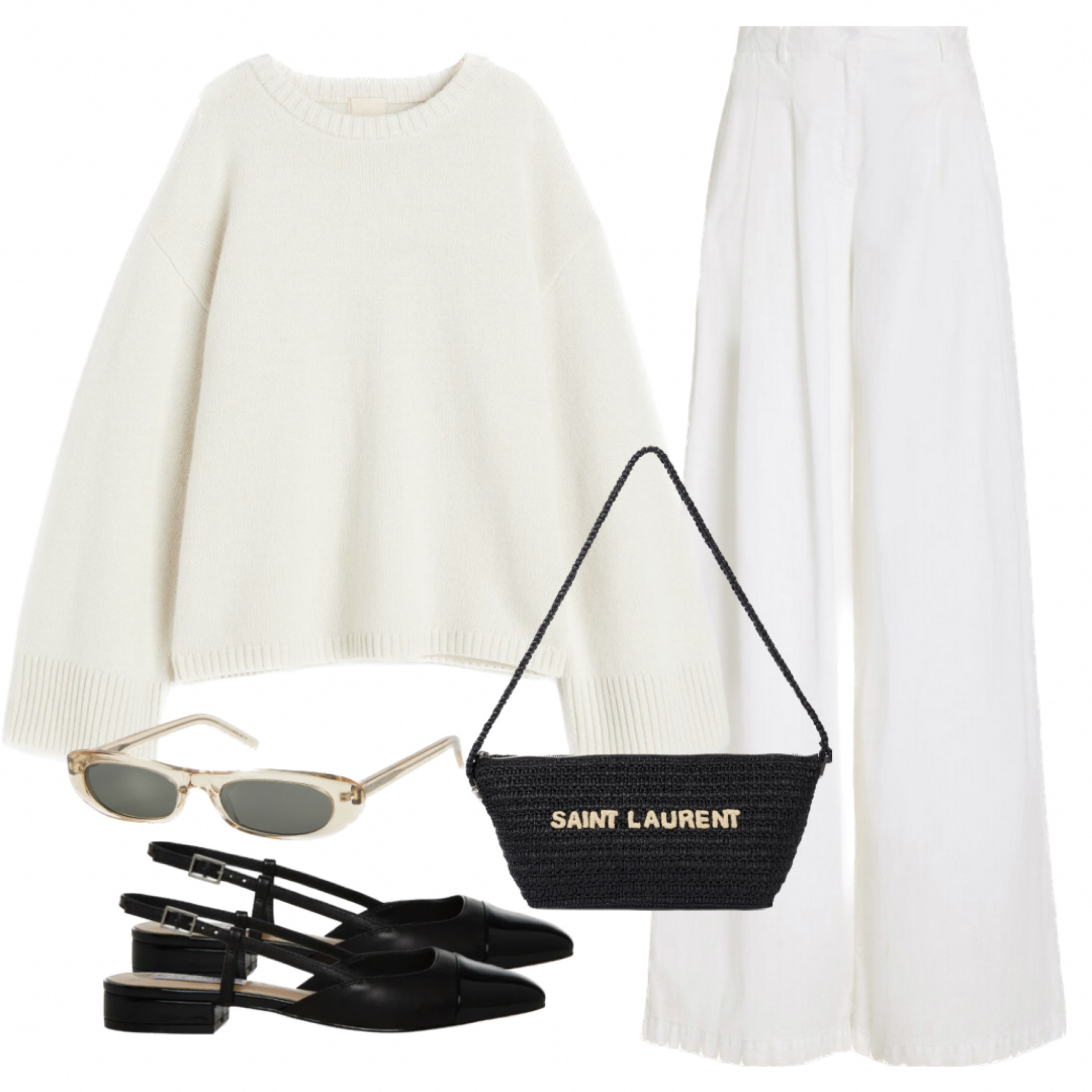 Summer Whites 🤍 
Get the luxe look with this cashmere sweater from H&M and Chanel look-a-like sling-backs from Steve Madden. Such a great high/low look!

#LTKworkwear #LTKFind #LTKunder100