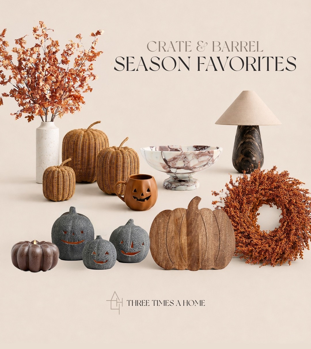 Fall home finds 🍂 Neutral, cozy, and a little bit spooky… exactly how I like my fall decor. 🧡

#LTKHome
