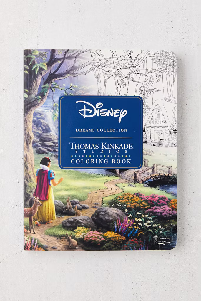 Disney Dreams Collection Thomas Kinkade Studios Coloring Book By Thomas Kinkade | Urban Outfitters (US and RoW)