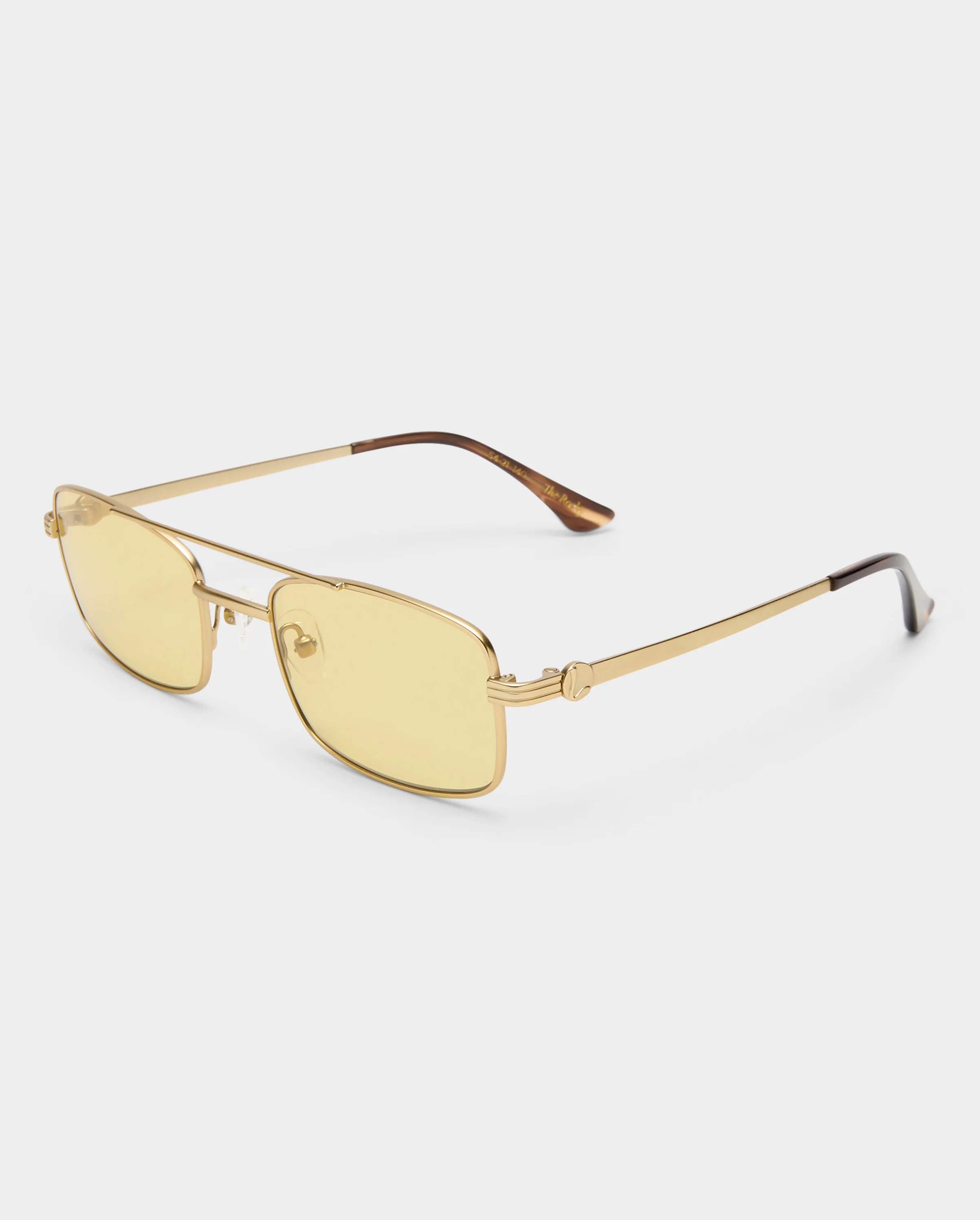 The Rocky Brushed Gold Female Aviator Sunglasses | Luv Lou | Luv Lou