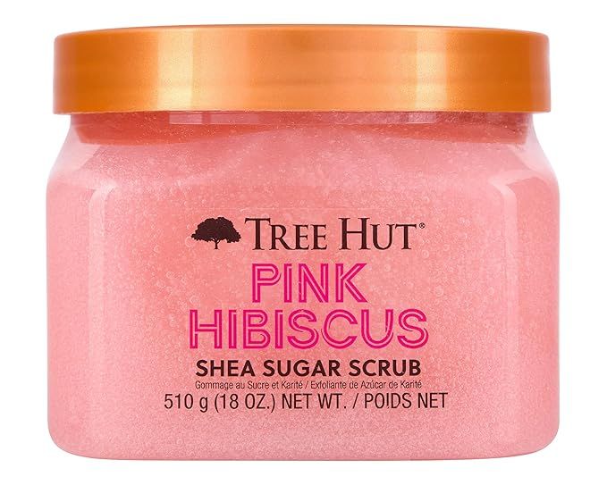 Tree Hut Pink Hibiscus Shea Sugar Exfoliating & Hydrating Body Scrub, 18 oz | Amazon (US)