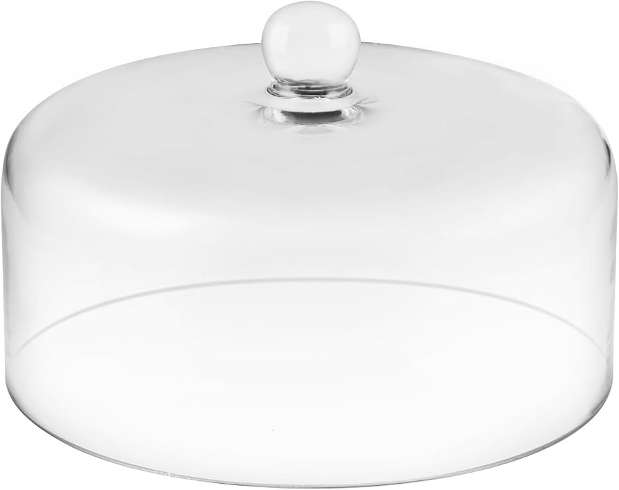 9.6" Wide Handmade Sturdy Glass Cake Dome, Cake Cover Lid for Cake, Food and Display, Glass Toppe... | Amazon (US)