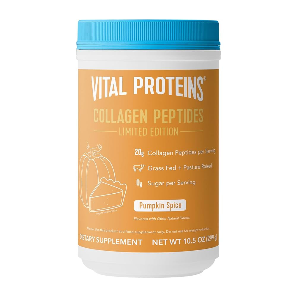 Vital Proteins® Pumpkin Spice Collagen Peptides, 20g Collagern Peptides, Healthy Hair, Skin, Nai... | Amazon (US)