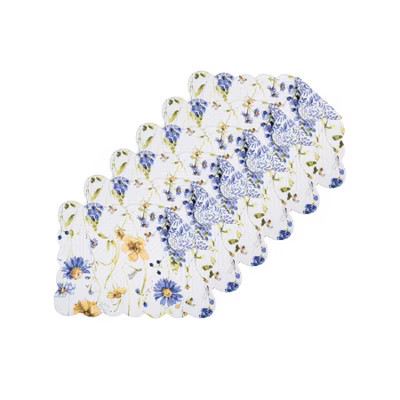 C&F Home Lovely Blues 100% Cotton Quilted Set of 6 Spring Placemats 13" x 19 | Target