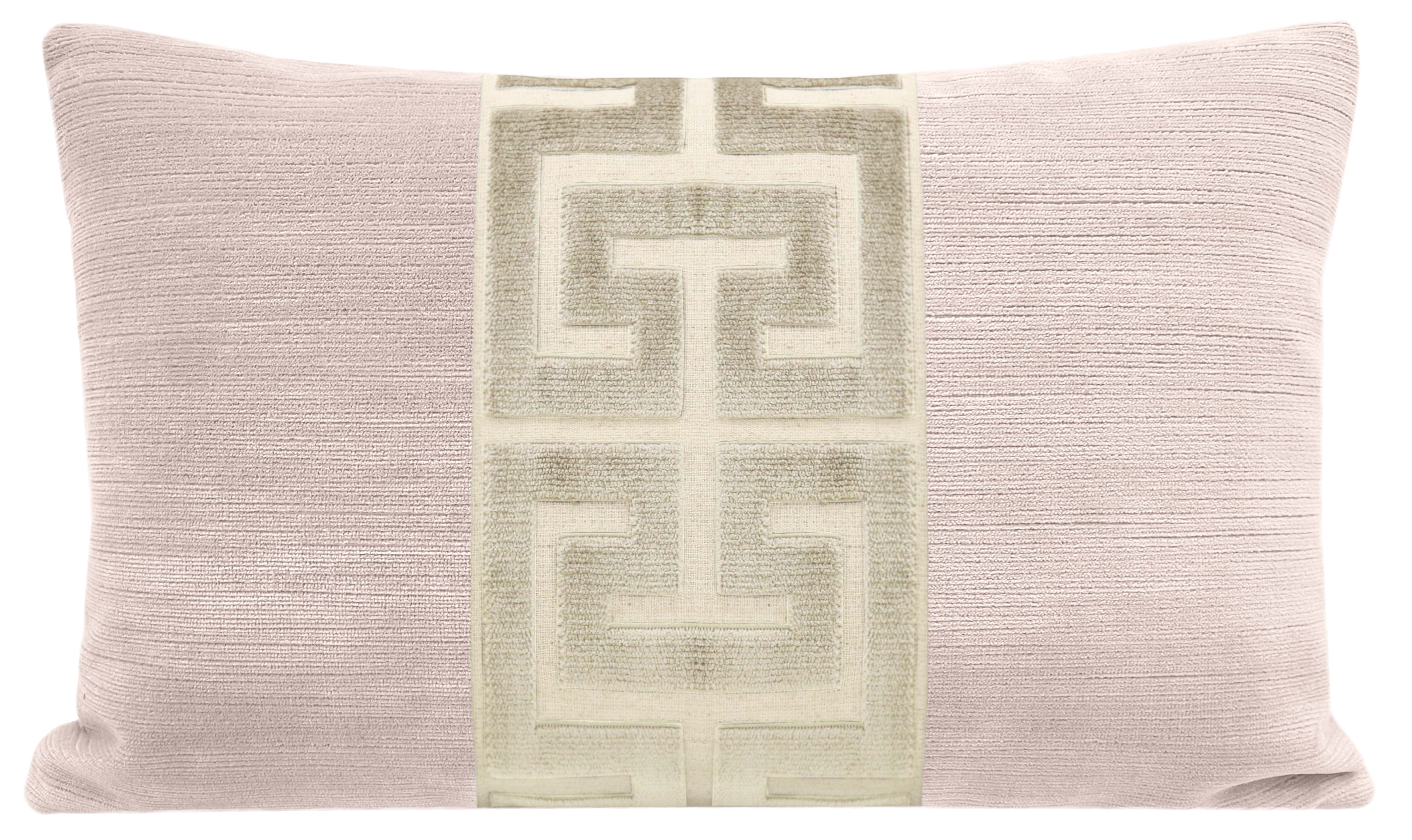 The Little Lumbar :: Strie Velvet // Ballet + Cashmere Greek Trim | LITTLE DESIGN COMPANY