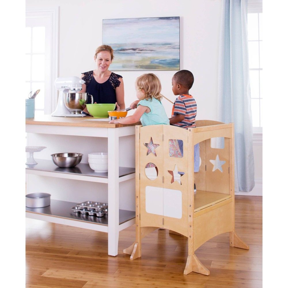 Kids Classic Kitchen Helper Stool Double - Guidecraft | Target