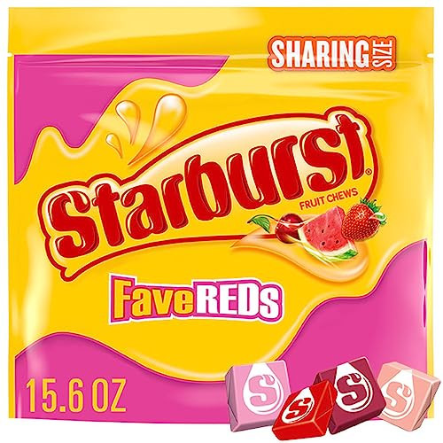 STARBURST FaveREDS Fruit Chews Candy, Chewy Candy, 15.6 oz Sharing Size Bag | Amazon (US)