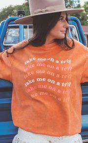 charlie southern: take me on a roadtrip corded sweatshirt | RIFFRAFF