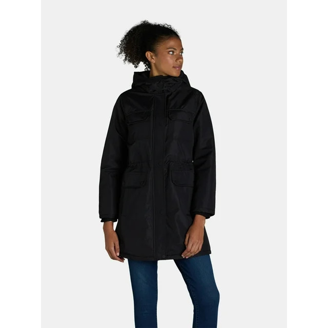 Urban Republic Women’s Ballistic Jacket with Hood, Sizes, S-XL | Walmart (US)
